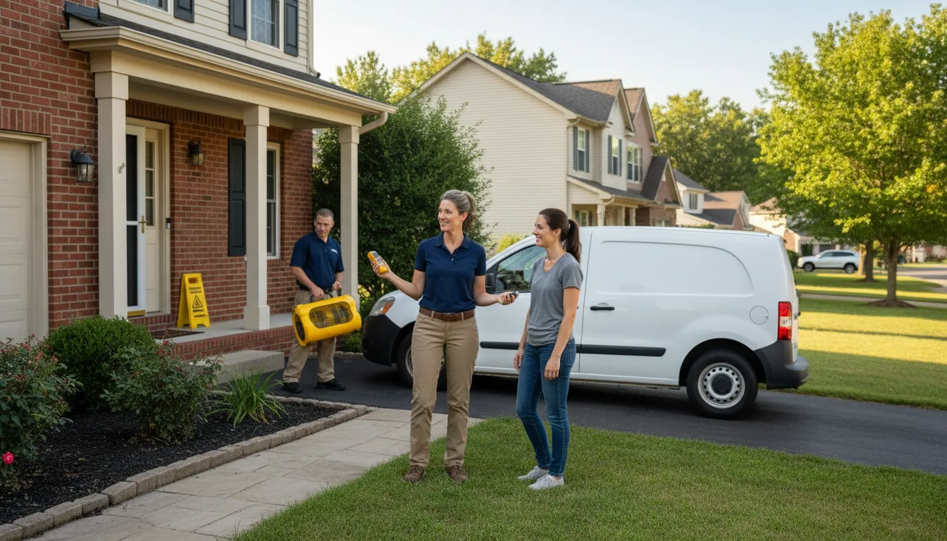 Residential water damage restoration in Burwell, NE